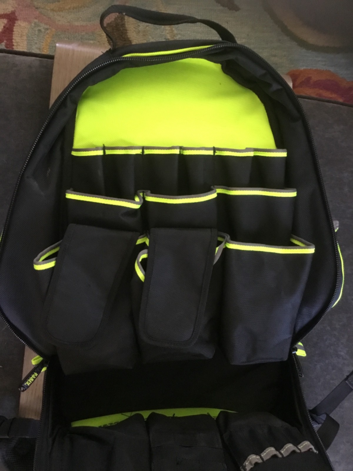 KLEIN Tools Tradesman Pro Tool Bag Backpack Multi-Pocket Hi-Viz 55647