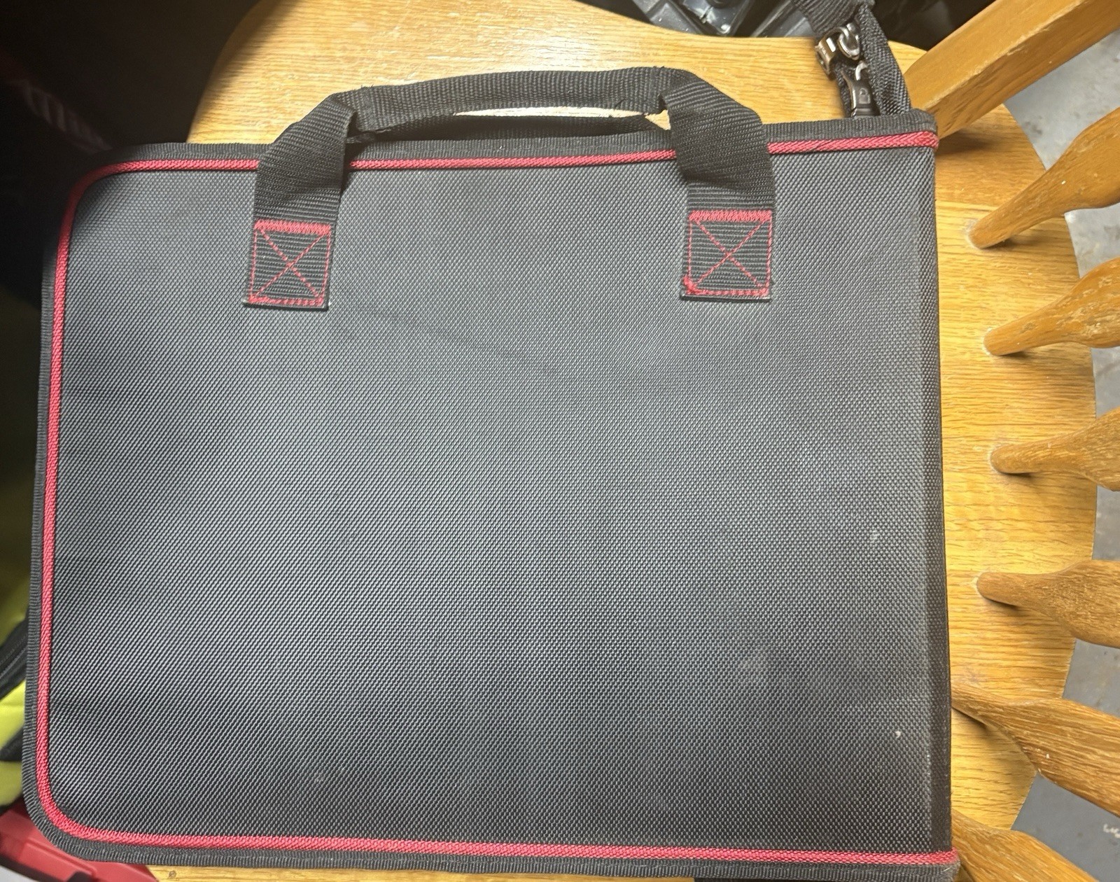 Husky Tool Bag Organizer Insert Black Red Multi Pocket 168OD FOLD OVER