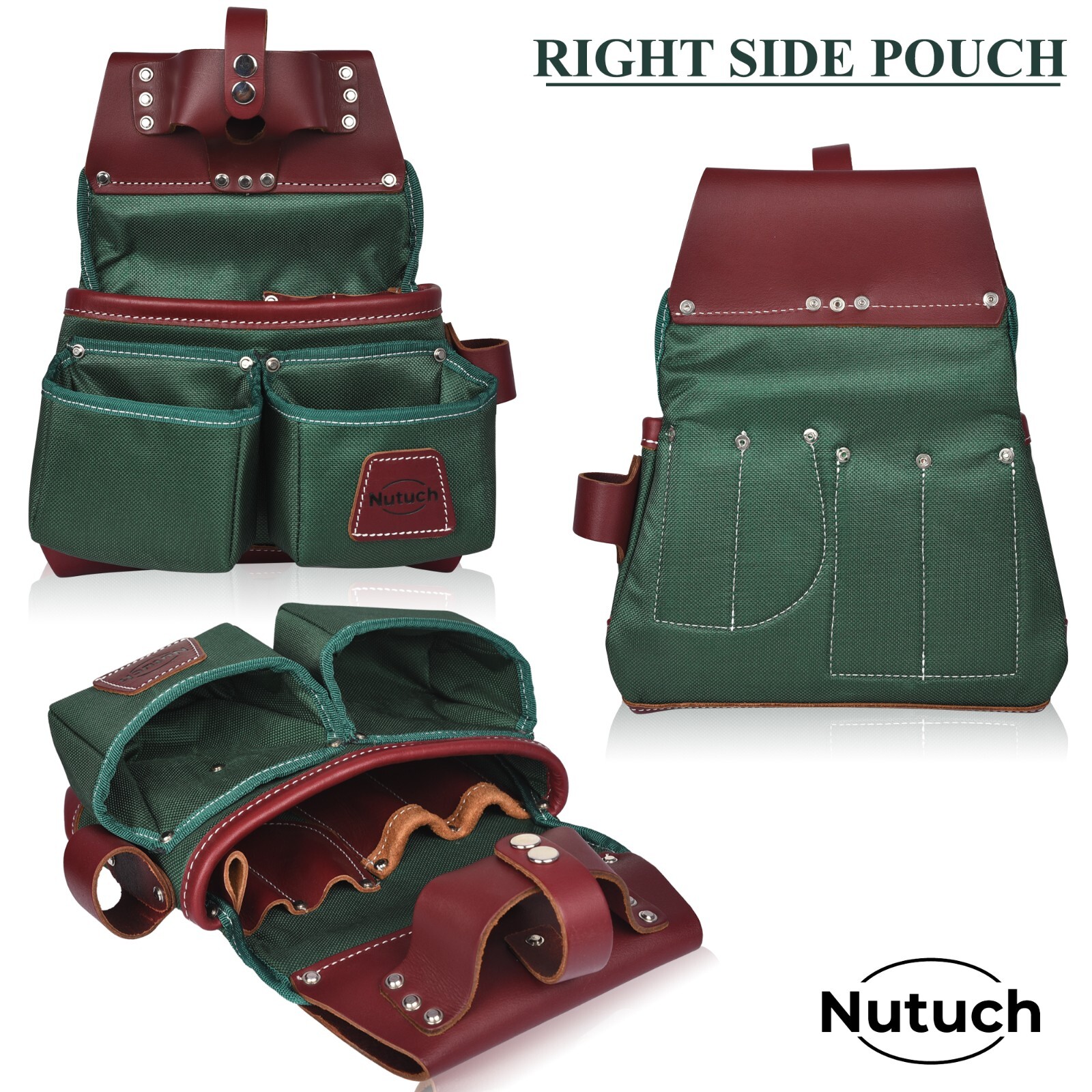 NUTUCH Nylon and Leather Tool Belt | Carpenter Tool Belts | Electrician