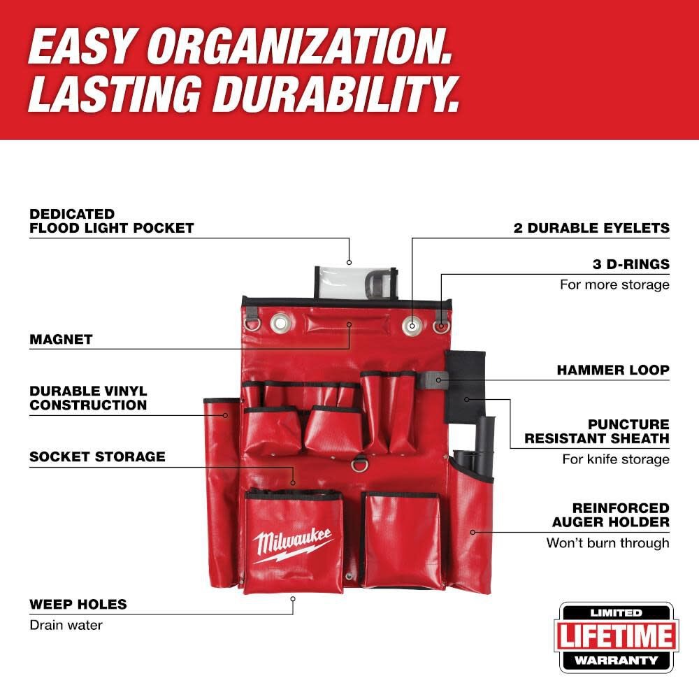 Milwaukee Lineman’s Compact Aerial Tool Apron