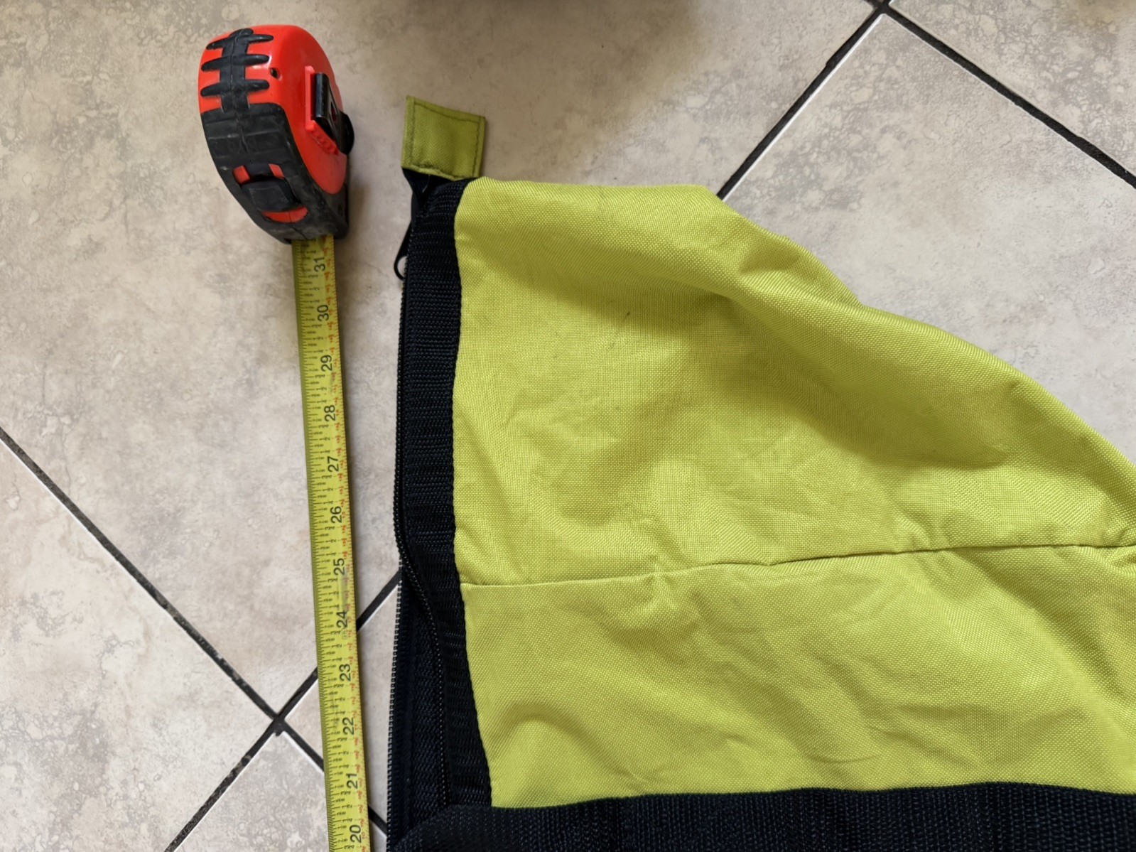 RYOBI Contractor Canvas Tool Bag Large Green Black Soft Side 903209044 USED