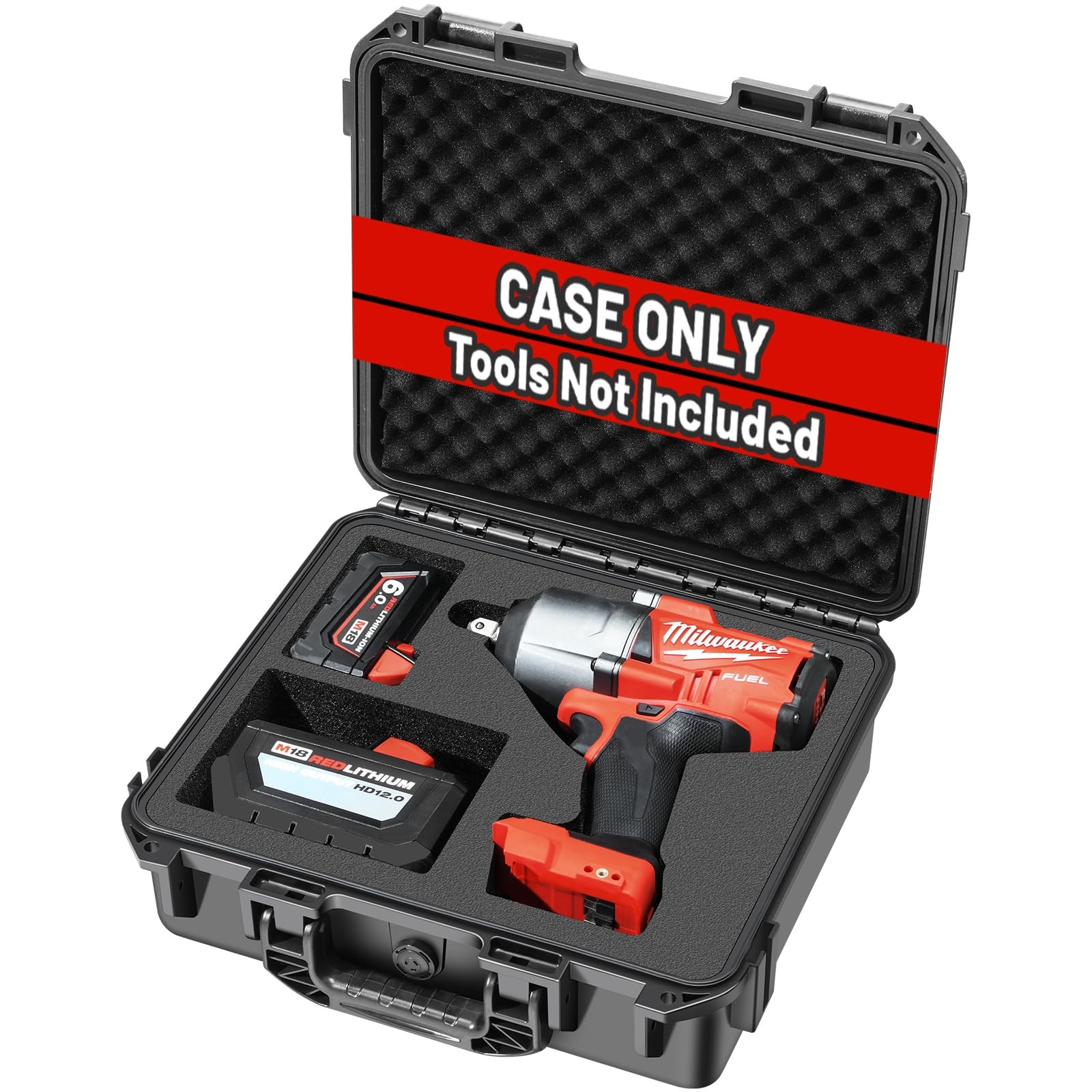 LOTOCASE Milwaukee Impact Case for M18 Torque Wrench Hard Waterproof Case | For