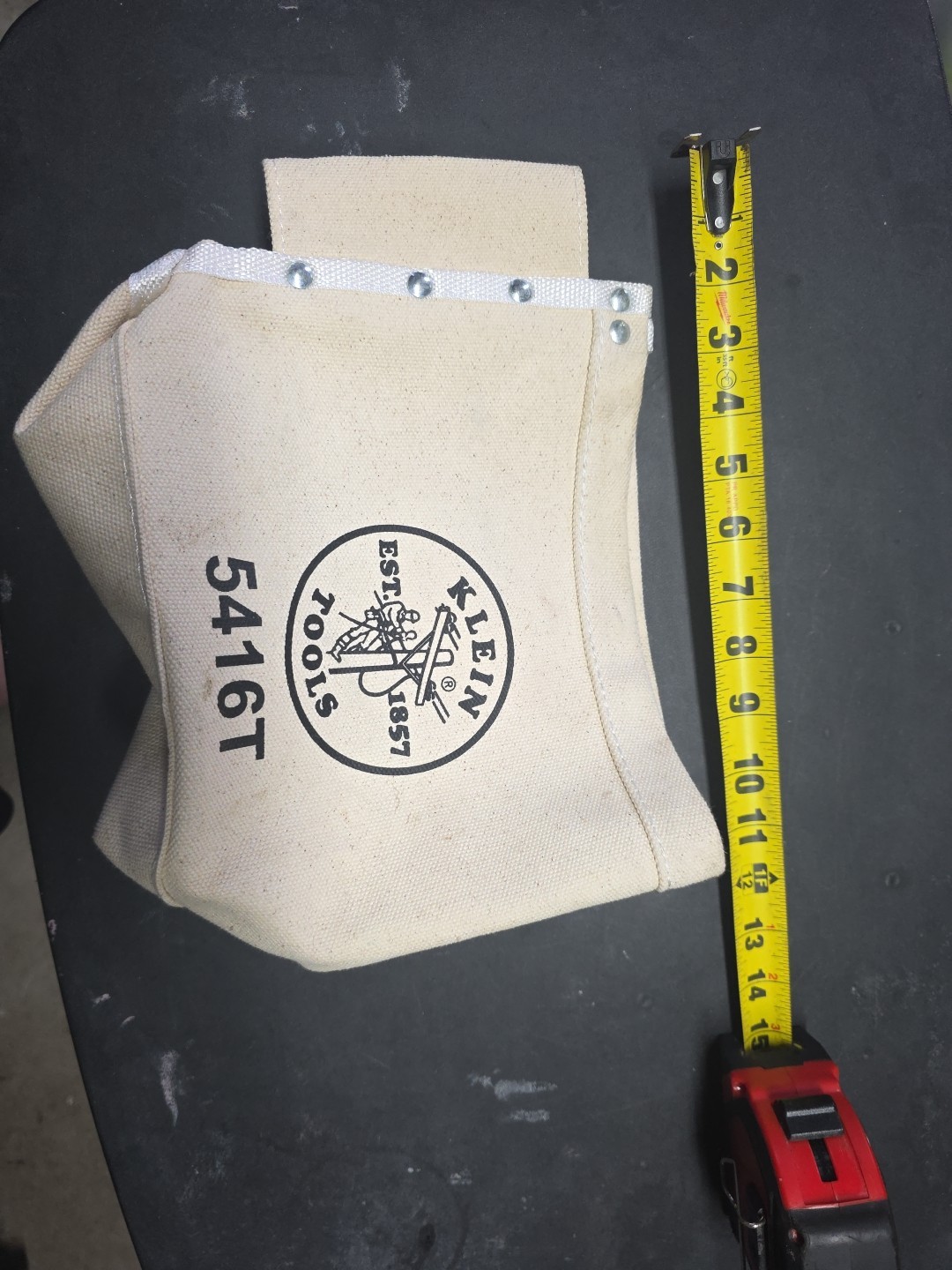 KLEIN TOOLS*5416T*TOOL/BOLT BAG*NEW*BEIGE*TUNNEL LOOP*#4 CANVAS*