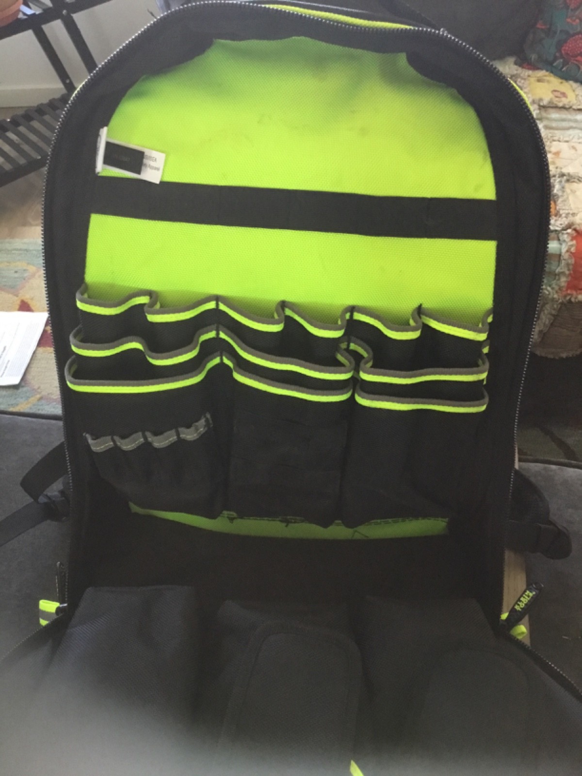 KLEIN Tools Tradesman Pro Tool Bag Backpack Multi-Pocket Hi-Viz 55647