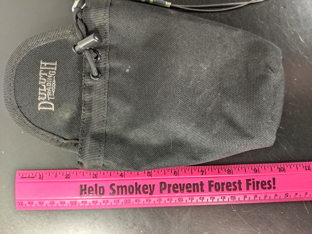 Duluth Trading Co Black Nylon Belt Clip Drawstring Utility Tool Pouch, 6×10