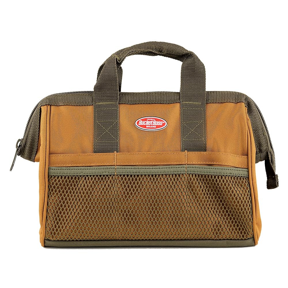 Bucket Boss Gatemouth 13 Tool Bag in Brown, 60013, 8 liters 8 liters, Brown