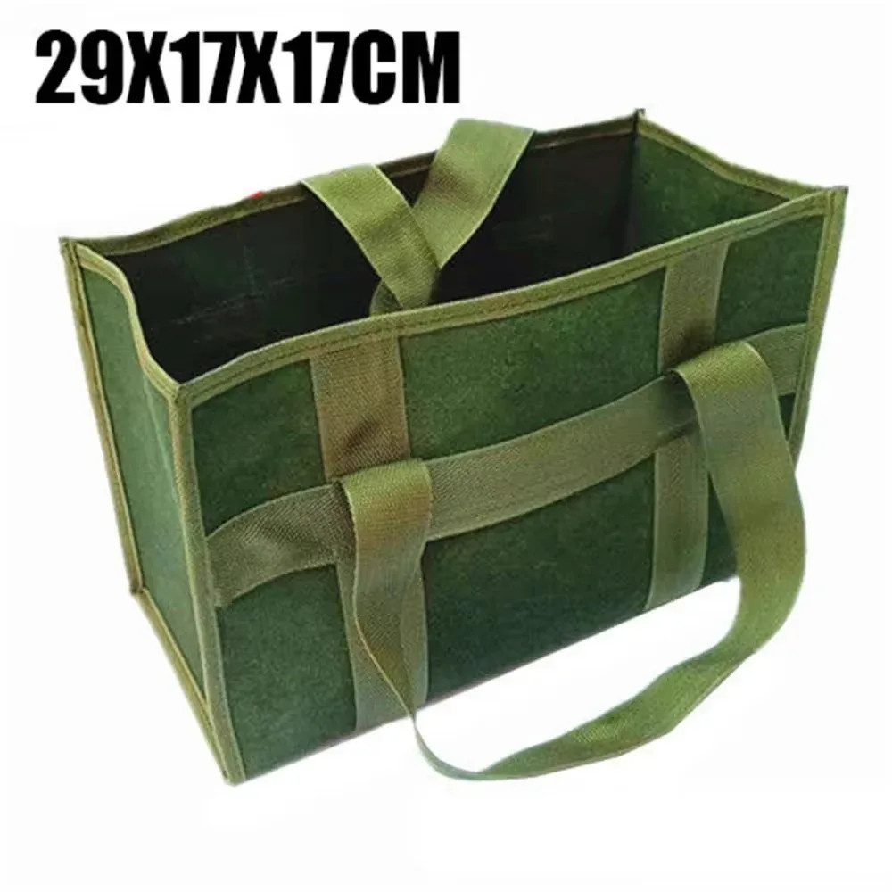 High Strength Handheld Tool Bag Portable Canvas Garden Storage Bag Lightweight D
