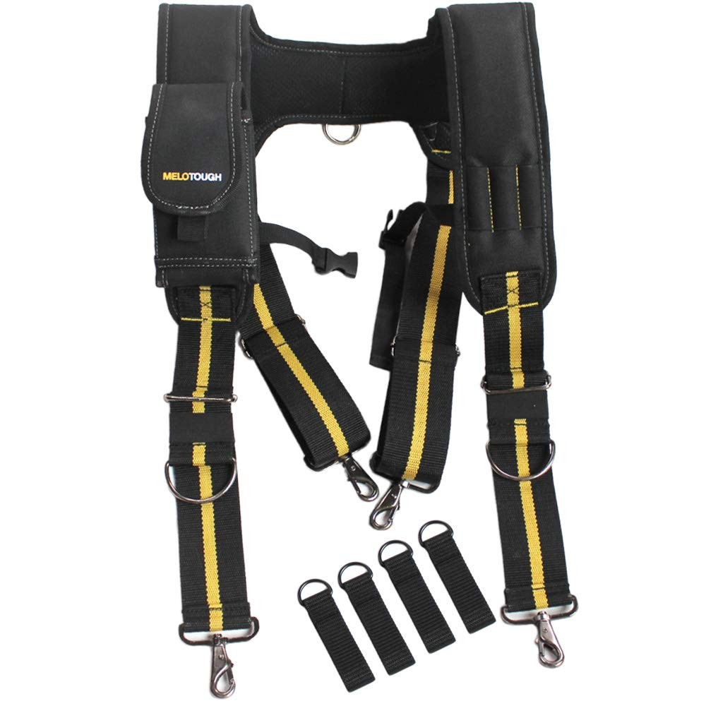 Suspenders Tool Belt Suspenders with Large Moveable Holder, Pencil Holder, Ad…