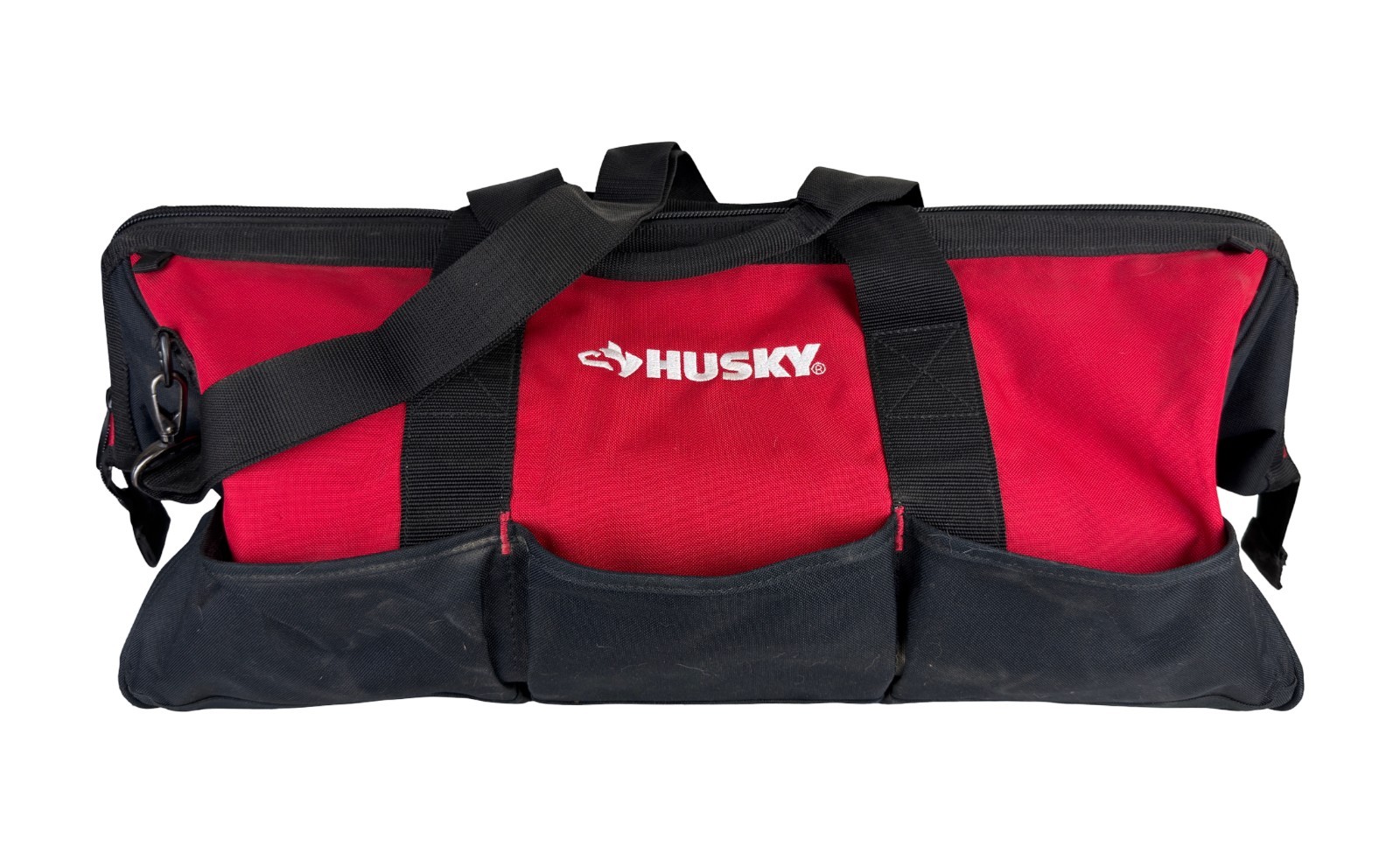 24 inch Husky Zippered Tool Bag 16 Pockets Shoulder Strap and Carry Handles