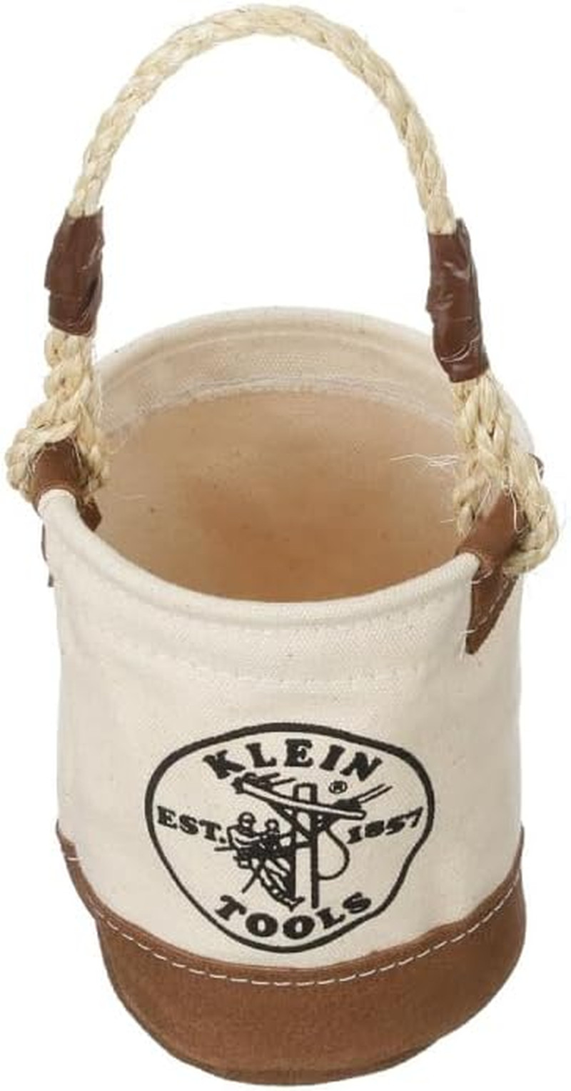 5104MINI Mini Tool Bucket, All-Purpose Tool Bucket with Leather-Bottom, Nuts and
