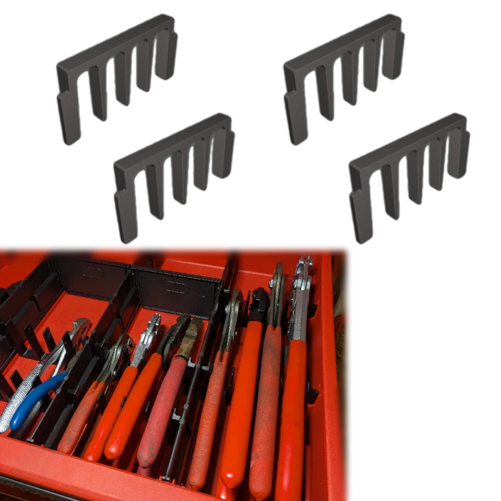 Compatible with Milwaukee Packout Drawer Organizers Set of 4 for 4-Drawer Too…
