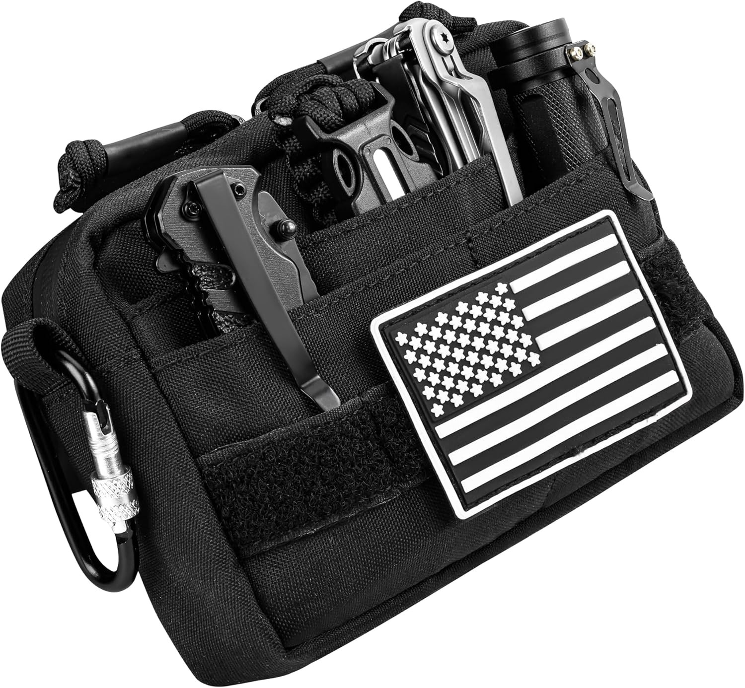 Men’s EDC Belt Pouch Organizer Phone Holder Nylon Waist Bag For 6.7 in Phone