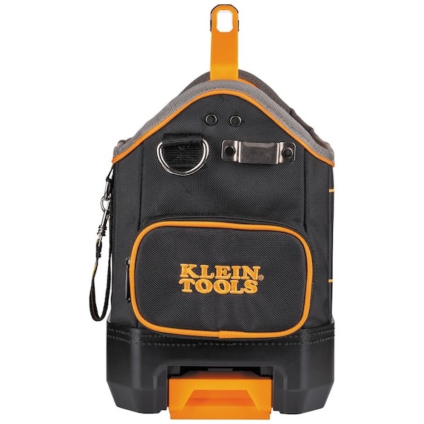 Klein Tools 62202Mb Tool Bag, Black/Orange, 1680D Ballistic Weave Body; Hard