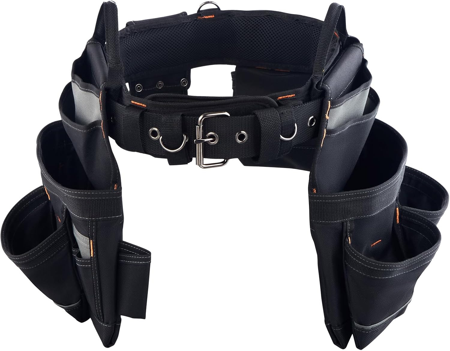 Tool Belt, 18 Pockets Professional Tool Pouch for Men, Heavy Duty Adjustable Uti