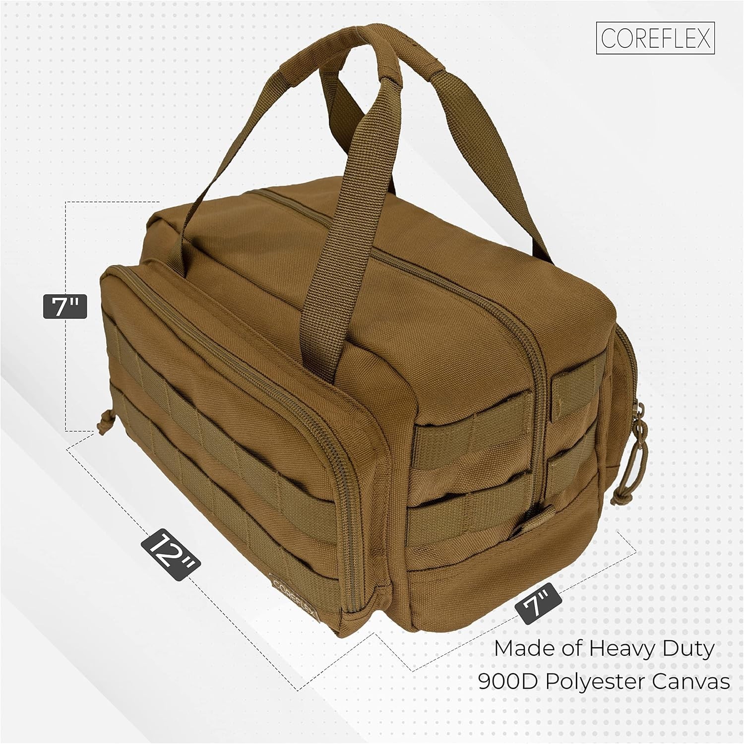 12-Inch Heavy-Duty Tool Bag – Versatile EDC Gear for Mechanics and Builders