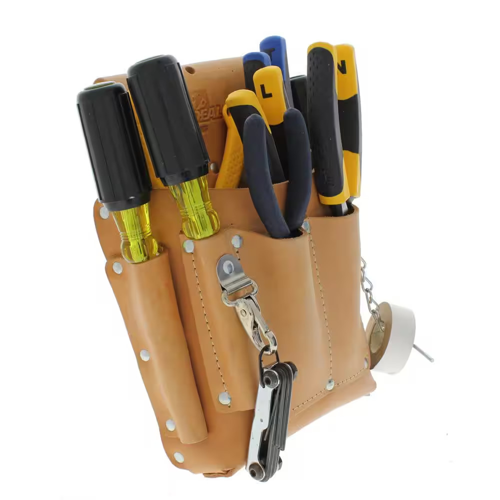 7 In. W 7-Pocket Electrician’S Tool Bag