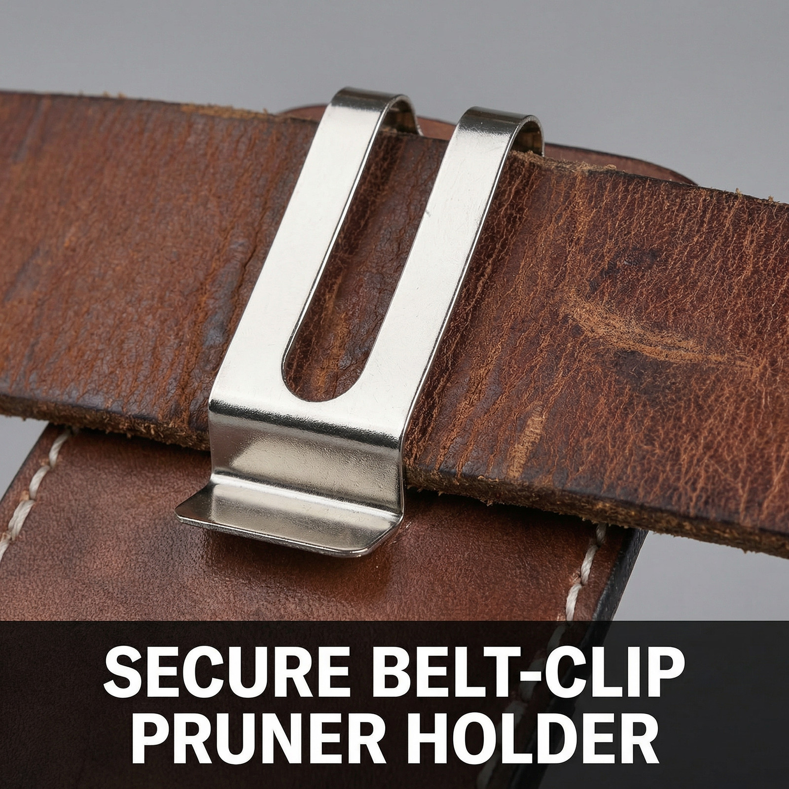 TOURBON Leather Plier Sheath Garden Tool Holder Shears Pruner Pouch Clip on Belt