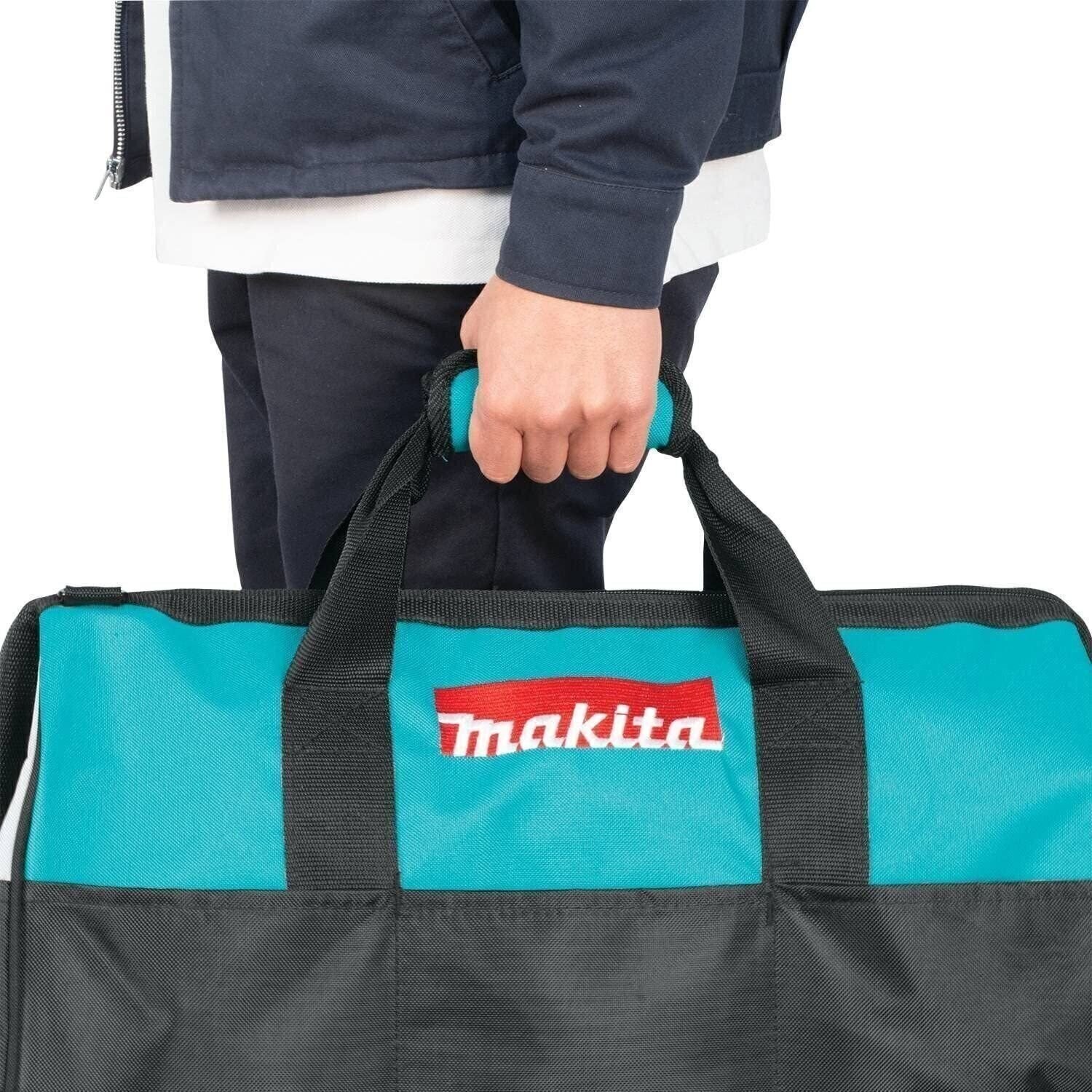 Makita 21″ Heavy Duty 10 Pocket Strap Contractor Tool Bag Carry Storage Case