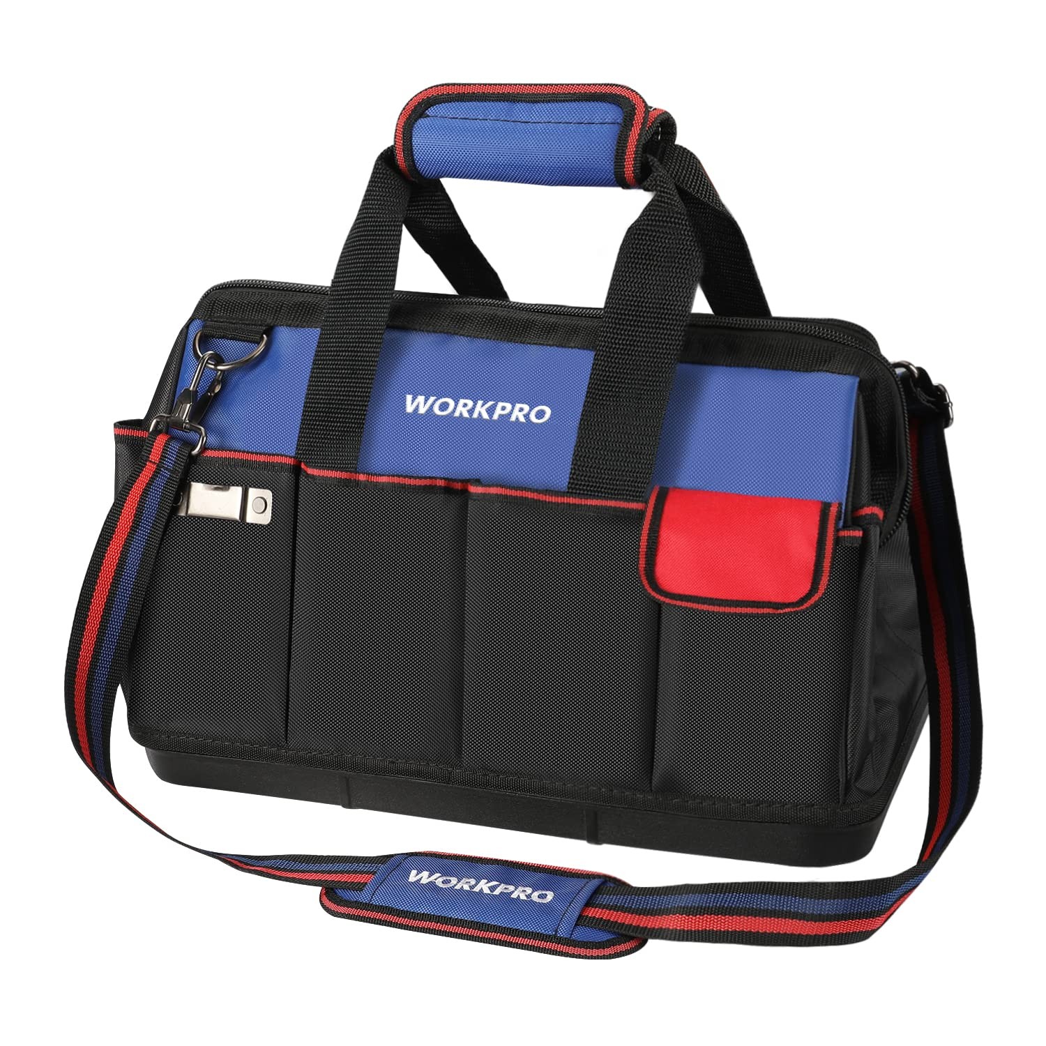 Tool Bag, 18 Inch Tool Bag with Waterproof Molded Base, Open Top Tool Organizer