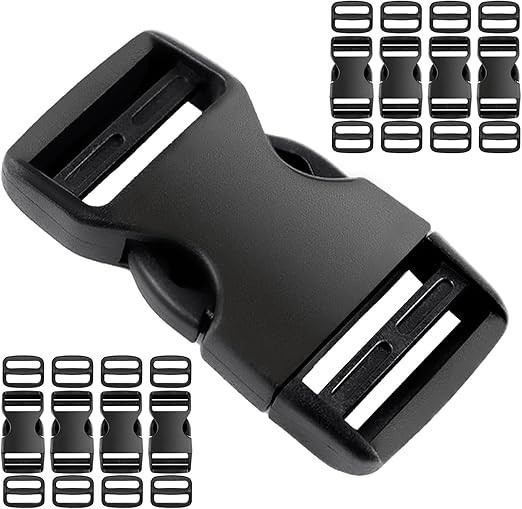 8 Set 1 Inch Heavy Duty Buckles Quick Side Release Buckles Dual Adjustable
