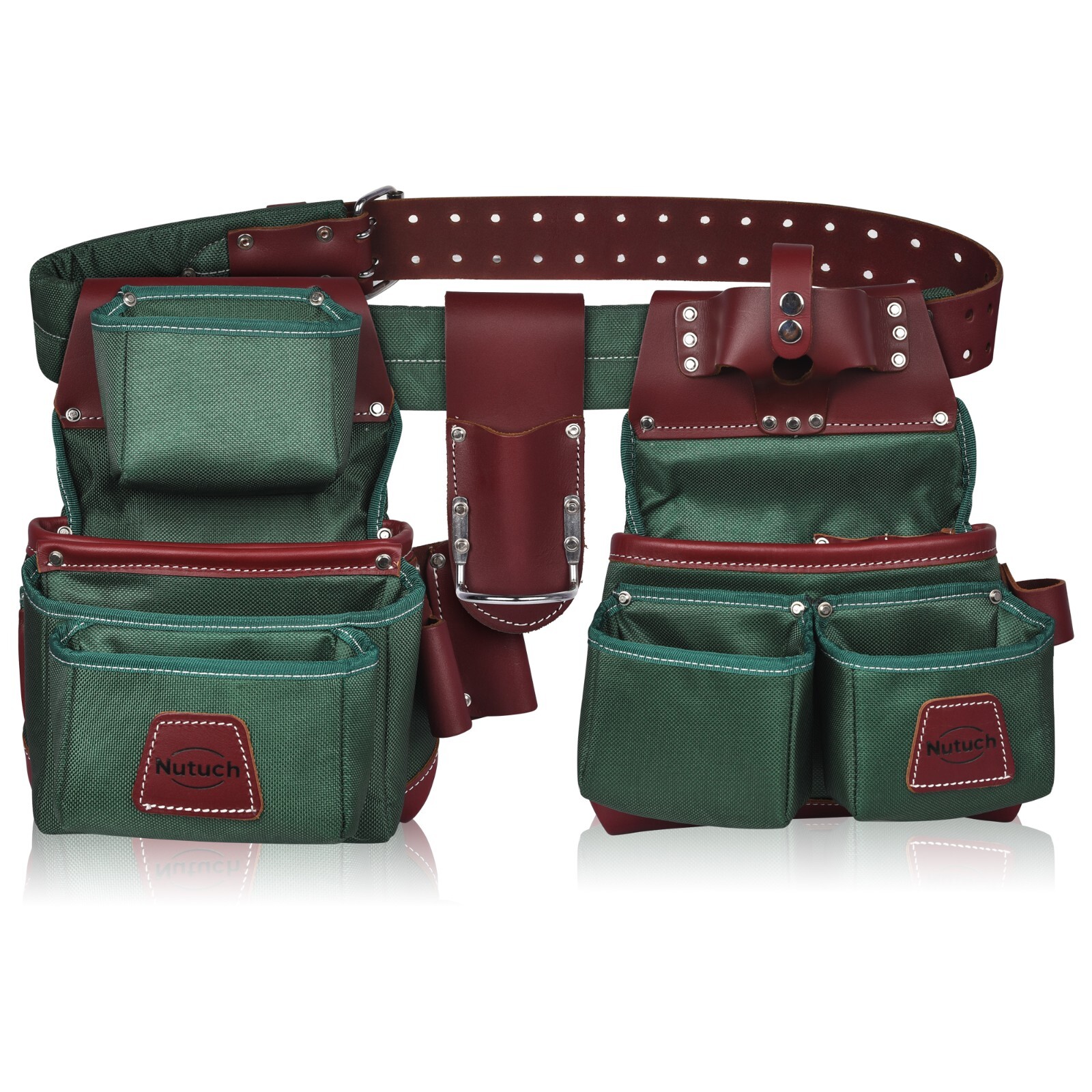 NUTUCH Nylon and Leather Tool Belt | Carpenter Tool Belts | Electrician