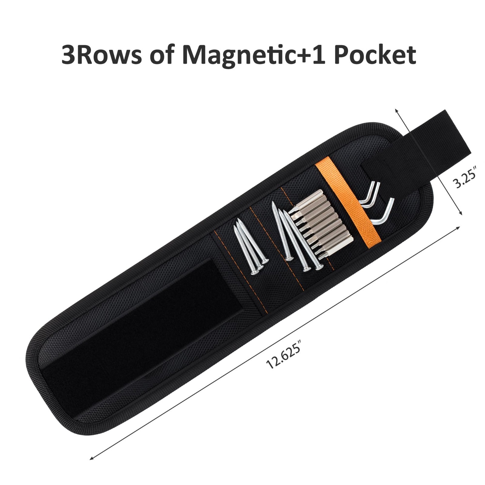 Magnetic Wristband for Tools Strong Magnet Holder for Screws Nails Handyman Gift