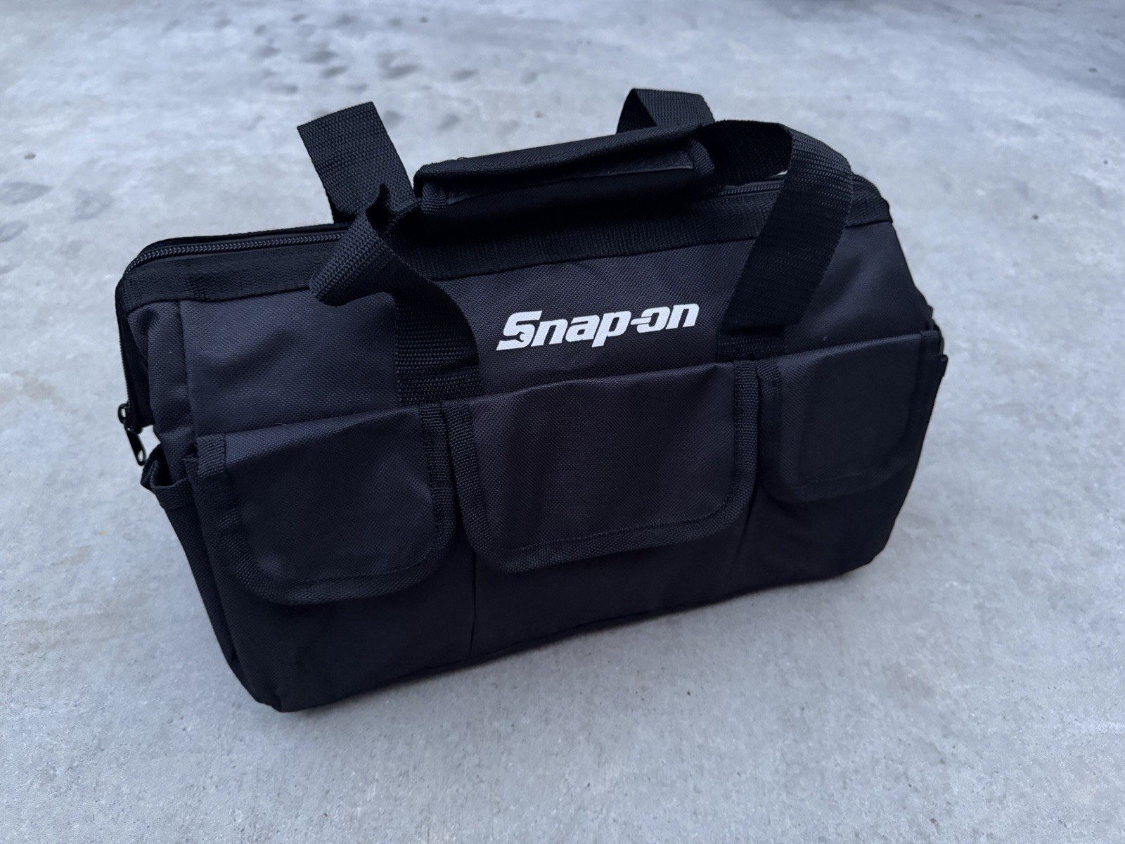 Snap On Tools Large Tool Bag Travel Carry Case Snap-On Racing Tool Black