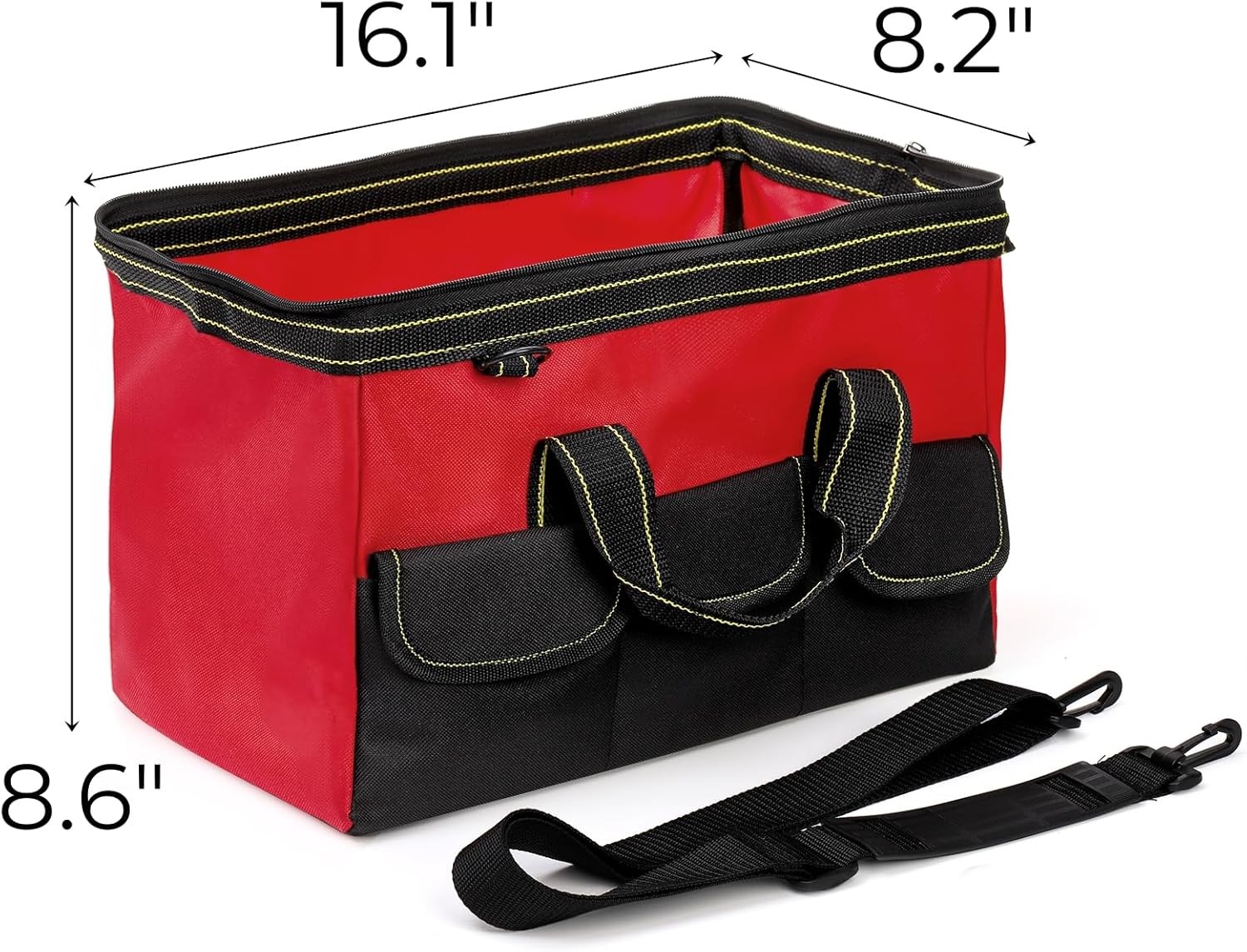 Empty Tool Bag Tote Heavy Duty Storage Multi-Purpose Handbag Adjustable Strap