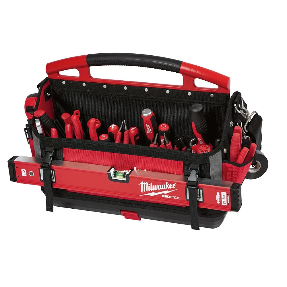 Milwaukee (48-22-8320) PACKOUT 20-Inch 32-Pocket Tote – Red (US STOCK)