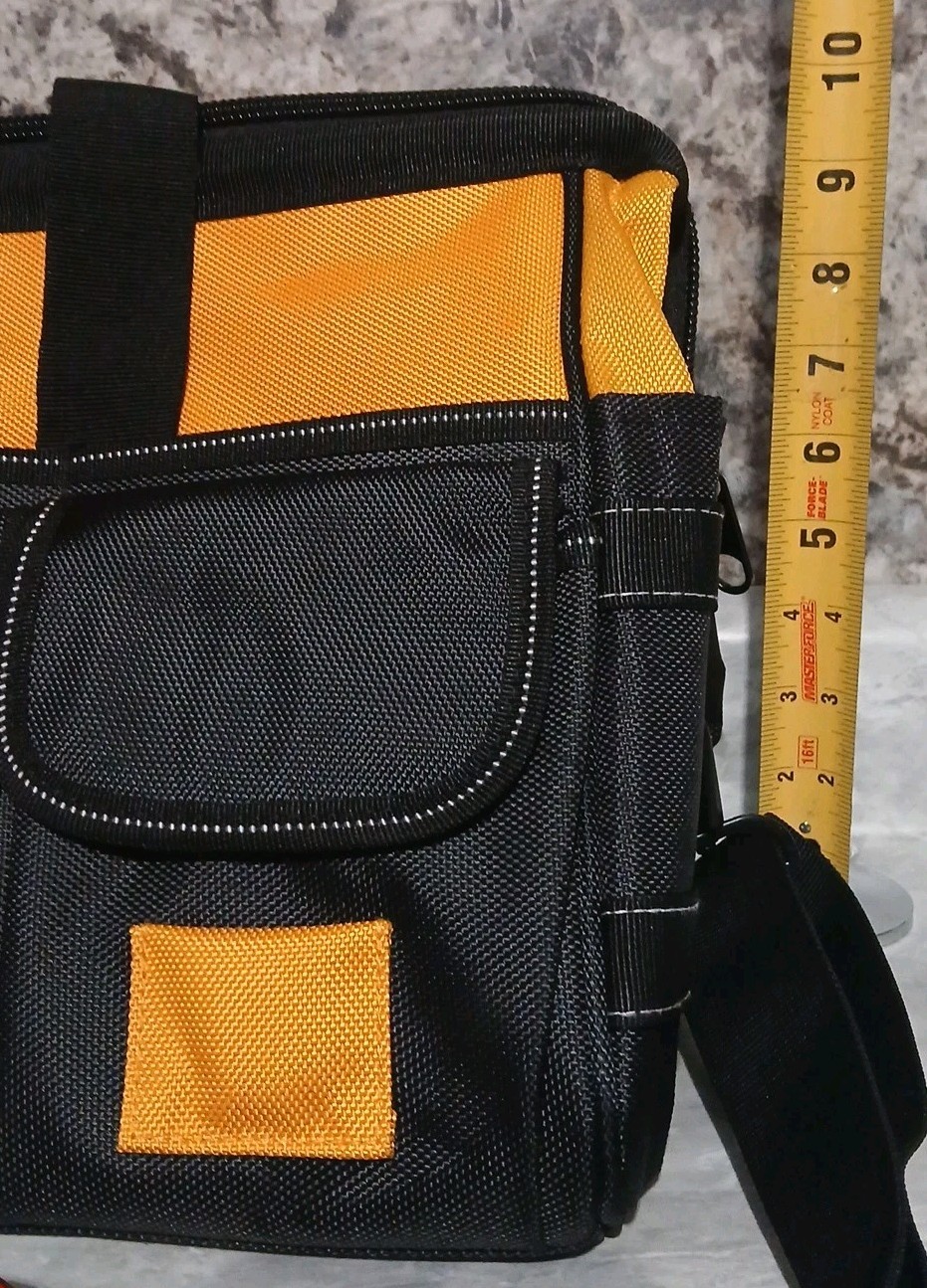 18″ Wide Mouth Tool Bag Toolbox, Includes 25′ Tape Measure, New