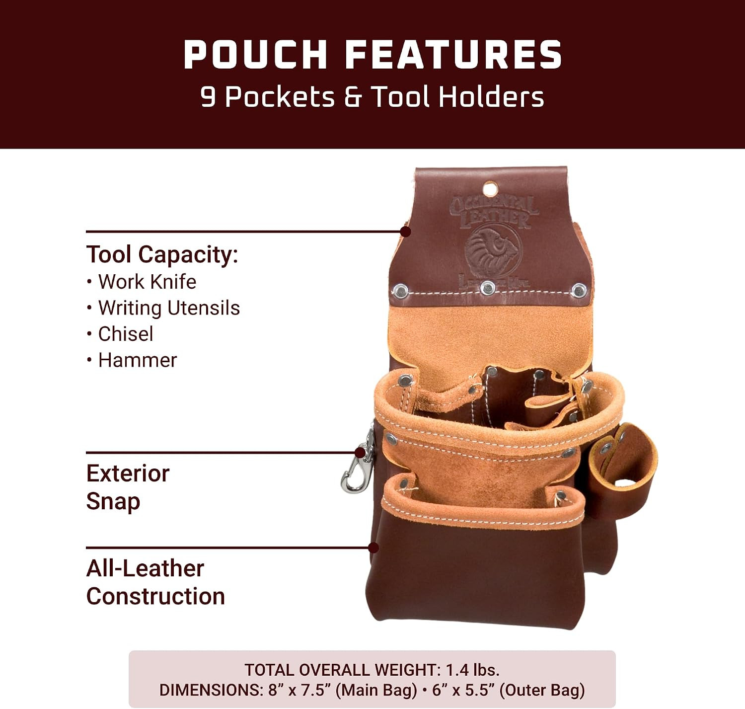 Trimmer Tool Bag – 9 Pockets & Tool Holders