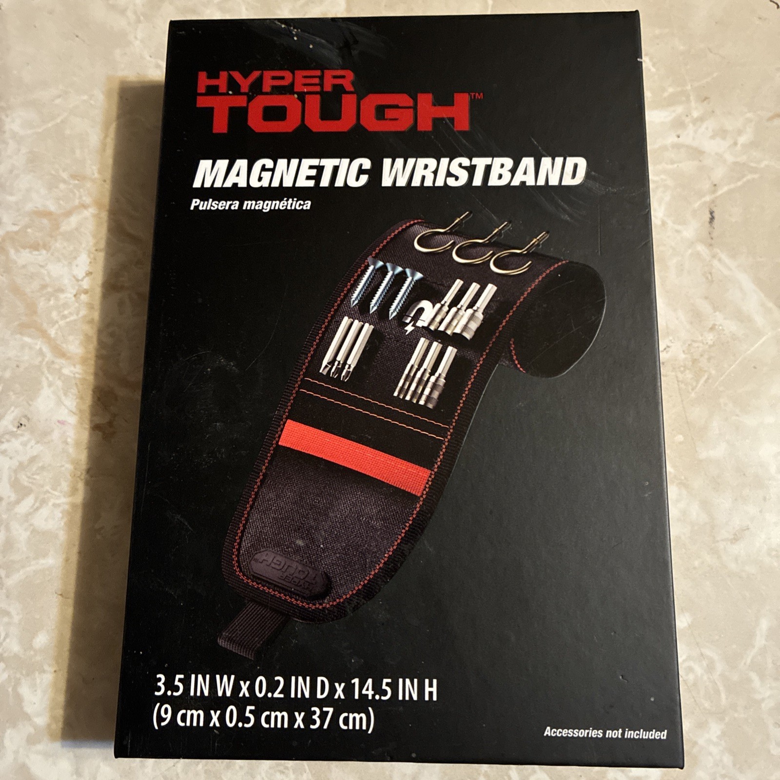 Hyper Tough Magnetic Wristband With Tool Pocket & Breathable Mesh NEW Sealed Pac