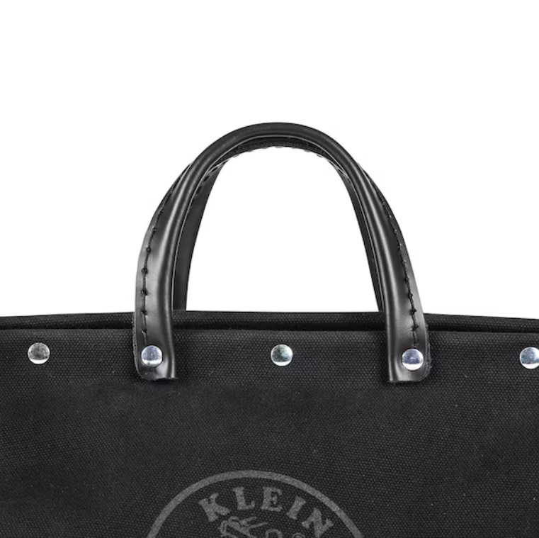 Klein Tools 5102-16SPBLK 16 in Black Canvas Tool Bag 13 Pockets Shoulder Strap