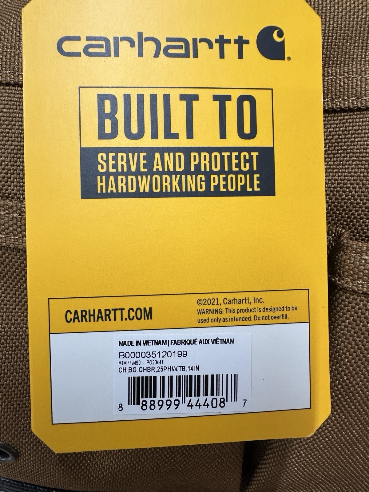 Carhartt 14 Inch Heavyweight Tool Bag with 26 Pockets, NWT